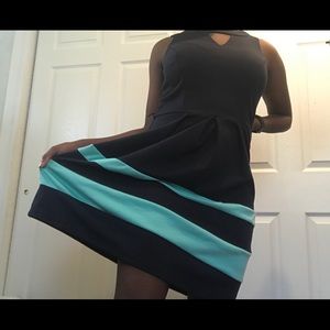 Navy blue dress